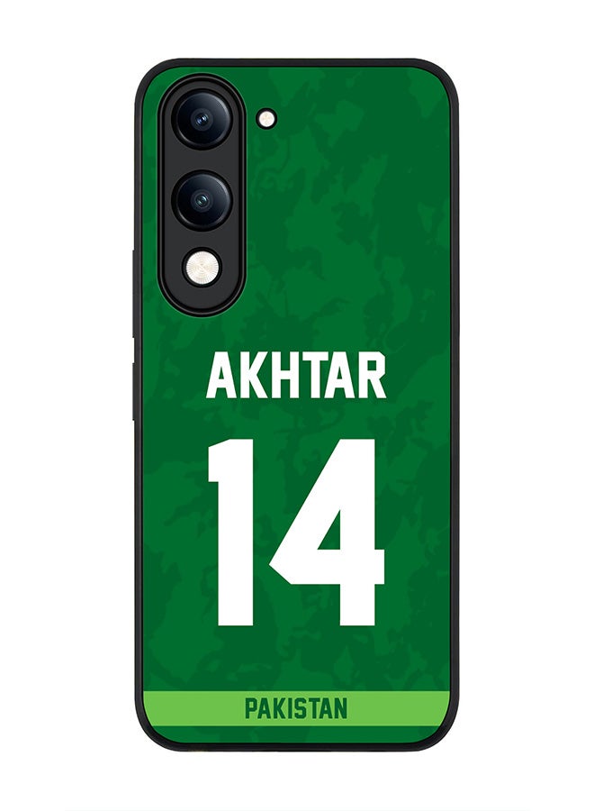For vivo Y04 / Y29t 5G Case,Slim fit Camera Protection, Shockproof Thin Phone cover  - Pakistan Shoaib Akhtar, Jersey No 14